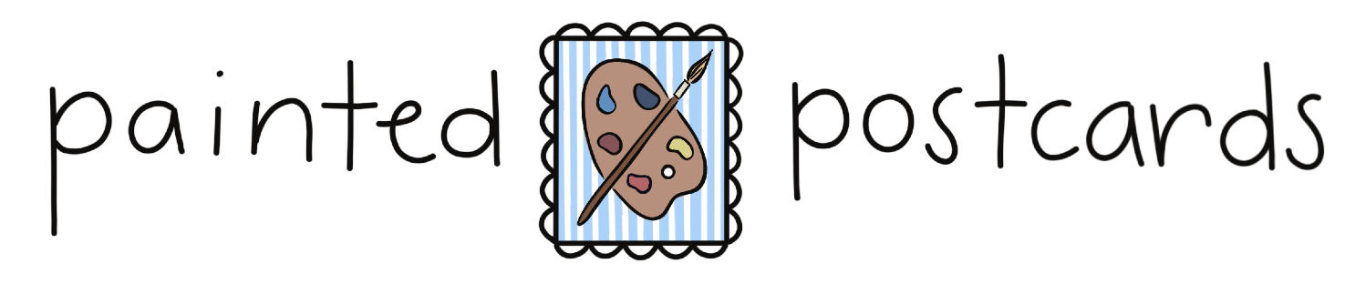 Painted Postcards logo